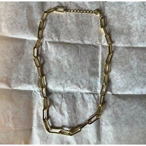 Gold Colored Chunky Link Chain Necklace